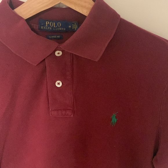 Maroon Ralph Laurnen Polo - Picture 2 of 3